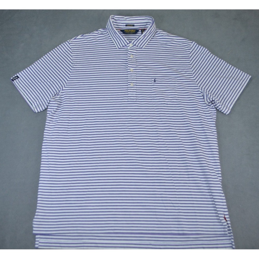 Polo Golf Ralph Lauren Stretch Lisle Men Size XL Polo Shirt Striped